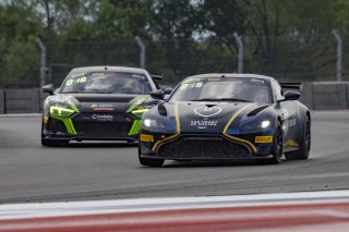 #24 Aston Martin Vantage AMR GT4 of Gray Newell and Ian James, Heart of Racing Team, Pro-Am, Pirelli GT4 America, SRO America, Circuit of the Americas, Austin, Texas, April May 2021. | SRO Motorsports Group