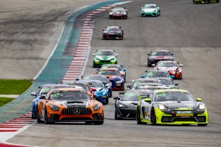 #47 Porsche 718 Cayman GT4 CS MR of Matt Travis and Jason Hart, NOLASPORT, Pro-Am, Pirelli GT4 America, SRO America, Circuit of the Americas, Austin, Texas, April May 2021. | SRO Motorsports Group