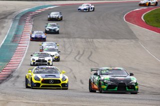 #18 Toyota GR Supra GT4 of Matt Forbush and Damon Surzyshyn, Forbush Performance, Am, Pirelli GT4 America, SRO America, Circuit of the Americas, Austin, Texas, April May 2021. | SRO Motorsports Group