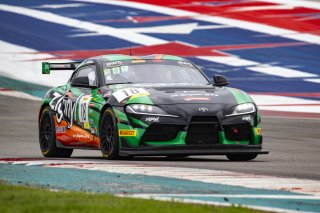 #18 Toyota GR Supra GT4 of Matt Forbush and Damon Surzyshyn, Forbush Performance, Am, Pirelli GT4 America, SRO America, Circuit of the Americas, Austin, Texas, April May 2021. | SRO Motorsports Group