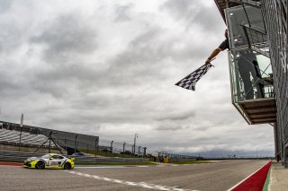 #47 Porsche 718 Cayman GT4 CS MR of Matt Travis and Jason Hart, NOLASPORT, Pro-Am, Pirelli GT4 America, SRO America, Circuit of the Americas, Austin, Texas, April May 2021. | SRO Motorsports Group
