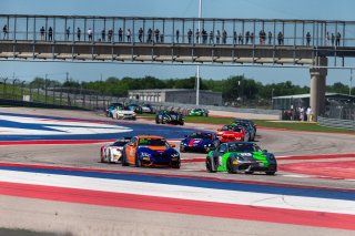 #54 Porsche 718 Cayman GT CS MR of Tim Pappas and Jeroen Bleekemolen, Black Swan Racing, Pro-Am, Pirelli GT4 America, SRO America, Circuit of the Americas, Austin, Texas, April May 2021. | Sarah Weeks/SRO             