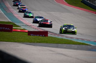 #47 Porsche 718 Cayman GT4 CS MR of Matt Travis and Jason Hart, NOLASPORT, Pro-Am, Pirelli GT4 America, SRO America, Circuit of the Americas, Austin, Texas, April May 2021. | SRO Motorsports Group