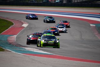 #47 Porsche 718 Cayman GT4 CS MR of Matt Travis and Jason Hart, NOLASPORT, Pro-Am, Pirelli GT4 America, SRO America, Circuit of the Americas, Austin, Texas, April May 2021. | SRO Motorsports Group