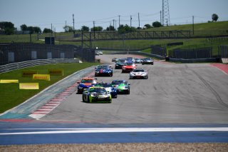 #47 Porsche 718 Cayman GT4 CS MR of Matt Travis and Jason Hart, NOLASPORT, Pro-Am, Pirelli GT4 America, SRO America, Circuit of the Americas, Austin, Texas, April May 2021. | SRO Motorsports Group