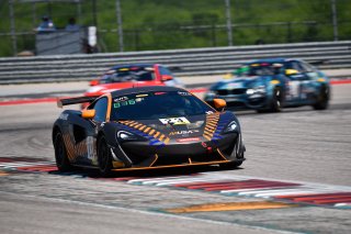 #23 McLaren 570S GT4 of Cavan O'Keefe and Jerold Lowe, Motorsport USA, Am, Pirelli GT4 America, SRO America, Circuit of the Americas, Austin, Texas, April May 2021. | SRO Motorsports Group