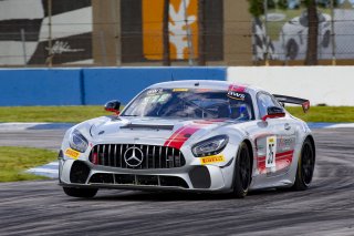 #35 Mercedes-AMG GT4 of Michai Stephens and Colin Mullan, Conquest Racing West, Silver, Pirelli GT4 America, SRO America, Sebring International Raceway, Sebring, FL, September 2021. | Brian Cleary/SRO