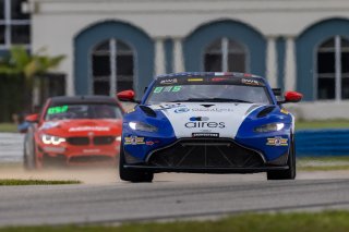 #15 Aston Martin Vantage AMR GT4 of Bryan Putt and Kenton Koch, BSPort Racing, ProAm, Pirelli GT4 America, SRO America, Sebring International Raceway, Sebring, FL, September 2021.
 | Regis Lefebure/SRO