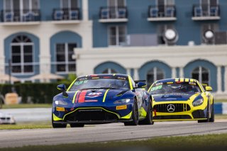 #59 Aston Martin Vantage AMR GT4 of Paul Terry and Brandon Davis, WR Racing, Pro-Am, Pirelli GT4 America, SRO America, Sebring International Raceway, Sebring, FL, September 2021.
 | Regis Lefebure/SRO