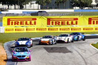 #22 BMW M4 GT4 of Cole Ciraulo and Tim Barber, CCR Racing/Team TFB, SL, Pirelli GT4 America, SRO America, Sebring International Raceway, Sebring, FL, September 2021.
 | Brian Cleary/SRO