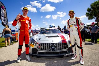 #35 Mercedes-AMG GT4 of Michai Stephens and Colin Mullan, Conquest Racing West, Silver, Pirelli GT4 America, SRO America, Sebring International Raceway, Sebring, FL, September 2021. | Brian Cleary/SRO
