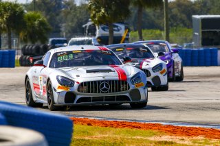 #35 Mercedes-AMG GT4 of Michai Stephens and Colin Mullan, Conquest Racing West, Silver, Pirelli GT4 America, SRO America, Sebring International Raceway, Sebring, FL, September 2021. | Dave Green/SRO              