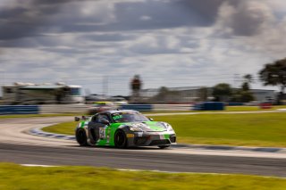 #54 Porsche Cayman GT4 CLUBSPORT-MR of Tim Pappas and Jeroen Bleekemolen, Black Swan Racing, Pro-Am, Pirelli GT4 America, SRO America, Sebring International Raceway, Sebring, FL, September 2021.
 | Regis Lefebure/SRO