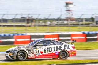 #34 BMW M4 GT4 of James Walker and Bill Auberlen, BimmerWorld Racing, Pro_am, Pirelli GT4 America, SRO America, Sebring International Raceway, Sebring, FL, September 2021.
 | Dave Green/SRO              