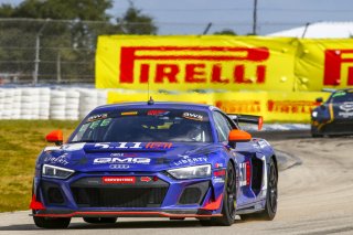 #8 Audi R8 LMS GT4 of Elias Sabo and Andy Lee, GMG Racing, Pro-Am, Pirelli GT4 America, SRO America, Sebring International Raceway, Sebring, FL, September 2021.
 | Dave Green/SRO              