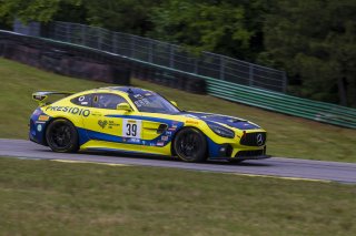 #39 Mercedes-AMG GT4 of Chris Cagnazzi and Guy Cosmo, RENNtech Motorsports, Pro-Am, Pirelli GT4 America, SRO America, Virginia International Raceway, Alton, VA, June 2021.
 | Brian Cleary/SRO