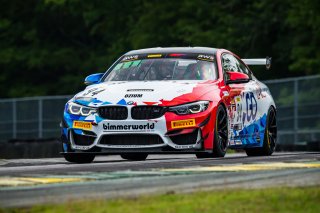 #94 BMW M4 GT4 of Jon Miller and Chandler Hull, BimmerWorld Racing, SL, Pirelli GT4 America, SRO America, VIRginia International Raceway, Alton, VA, June 2021. | Fabian Lagunas/SRO