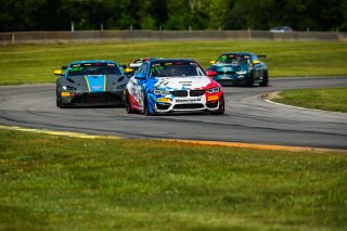 #94 BMW M4 GT4 of Jon Miller and Chandler Hull, BimmerWorld Racing, SL, Pirelli GT4 America, SRO America, VIRginia International Raceway, Alton, VA, June 2021. | Fabian Lagunas/SRO