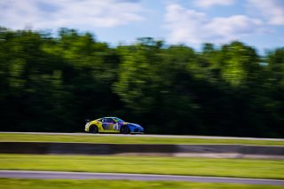 #66 Porsche 718 Cayman GT4 CSMR of Derek DeBoer and Spencer Pumpelly, TRG - The Racers Group, Pro-Am, Pirelli GT4 America, SRO America, VA, VIRginia International Raceway, June 2021. | Fabian Lagunas/SRO