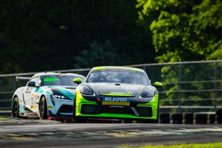 #47 Porsche 718 Cayman GT4 CS MR of Matt Travis and Jason Hart, NOLASPORT, Pro-Am, Pirelli GT4 America, SRO America, VIRginia International Raceway, Alton, VA, June 2021. | Fabian Lagunas/SRO