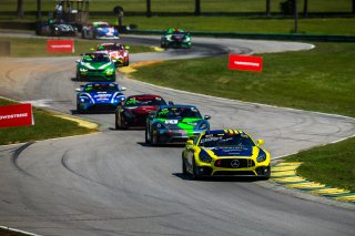 #39 Mercedes-AMG GT4 of Chris Cagnazzi and Guy Cosmo, RENNTech Motorsports, Pro-Am, Pirelli GT4 America, SRO America, VIRginia International Raceway, Alton, VA, June 2021. | Fabian Lagunas/SRO