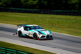 #68 Toyota GR Supra GT4 of Kevin Conway and John Geesbreght, Smooge Racing, Pro-Am, Pirelli GT4 America, SRO America, VIRginia International Raceway, Alton, VA, June 2021. | Fabian Lagunas/SRO