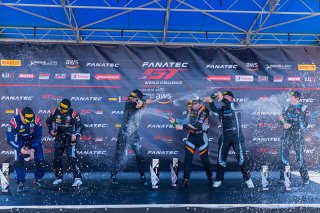 Race 1 Podium, Pirelli GT4 America, SRO America, VIRginia International Raceway, Alton, VA, June 2021. | Fabian Lagunas/SRO