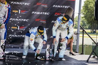 #66 Porsche 718 Cayman GT4 CLUBSPORT MR of Derek DeBoer and Spencer Pumpelly, TRG-The Racers Group, Pro-Am, Pirelli GT4 America, SRO America, Virginia International Raceway, Alton, VA, June 2021. | Brian Cleary/SRO