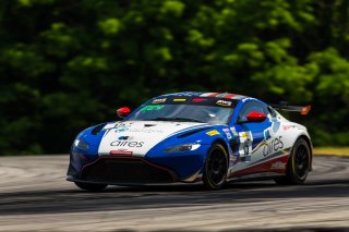 #15 Aston Martin Vantage AMR GT4 of Bryan Putt and Kenton Koch, BSport Racing, Pro-Am, Pirelli GT4 America, SRO America, VA, VIRginia International Raceway, June 2021. | Fabian Lagunas/SRO