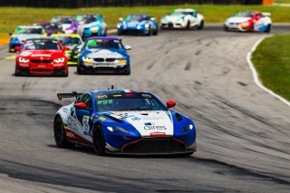 #15 Aston Martin Vantage AMR GT4 of Bryan Putt and Kenton Koch, BSport Racing, Pro-Am, Pirelli GT4 America, SRO America, VA, VIRginia International Raceway, June 2021. | Fabian Lagunas/SRO