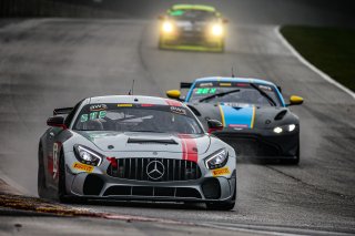 #35 Mercedes-AMG GT4 of Michai Stephens and Colin Mullan, Conquest Racing West, Silver, Pirelli GT4 America, SRO America, Road America, Elkhart Lake, Aug 2021. | Sarah Weeks/SRO             