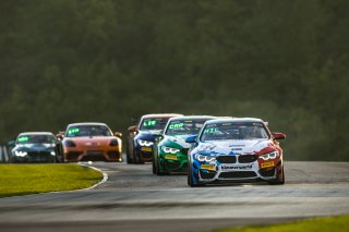 #94 BMW M4 GT4 of Jon Miller and Chandler Hull, BimmerWorld Racing, SL, Pirelli GT4 America, SRO America, Road America, Elkhart Lake, Wisconsin, August 2021. | Fabian Lagunas/SRO
