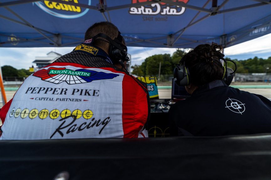 #09 Aston Martin Vantage AMR GT4 of Paul Kiebler and Mikel Miller, Automatic Racing, Am, Pirelli GT4 America, SRO America, Road America, Elkhart Lake, Wisconsin, August 2021.