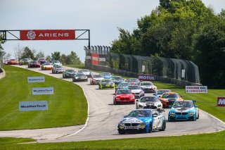 #11 BMW M4 GT4 of Stevan McAleer and Toby Grahovec, Classic BMW, SL, Pirelli GT4 America, SRO America, Road America, Elkhart Lake, Aug 2021.
 | Sarah Weeks/SRO             