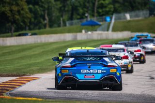 #2 Aston Martin Vantage AMR GT4 of Jason Bell and Andrew Davis, GMGRacing, Pro-Am, Pirelli GT4 America, SRO America, Road America, Elkhart Lake, Aug 2021.
 | Sarah Weeks/SRO             