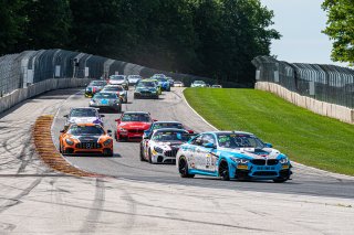 #22 BMW M4 GT4 of Cole Ciraulo and Tim Barber, CCR Racing/Team TFB, SL, Pirelli GT4 America, SRO America, Road America, Elkhart Lake, Aug 2021.
 | SRO Motorsports Group