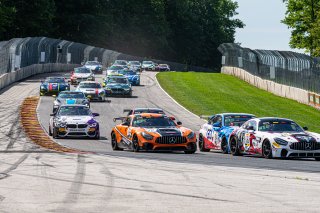 #72 Mercedes-AMG GT4 of Kenny Murillo and Christian Szymczak, Murillo Racing, SL, Pirelli GT4 America, SRO America, Road America, Elkhart Lake, Aug 2021.
 | SRO Motorsports Group