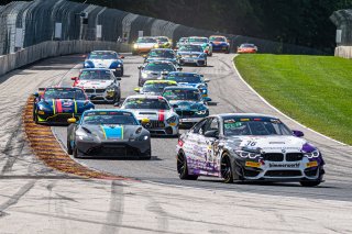 #36 BMW M4 GT4 of James Clay and Nick Galante, BimmerWorld Racing, Pro-Am, Pirelli GT4 America, SRO America, Road America, Elkhart Lake, Aug 2021.
 | SRO Motorsports Group