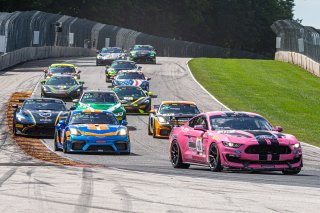 #40 Ford Mustang GT4 of James Pesek and Chad McCumbee, PF Racing, Pro-Am, Pirelli GT4 America, SRO America, Road America, Elkhart Lake, Aug 2021.
 | SRO Motorsports Group
