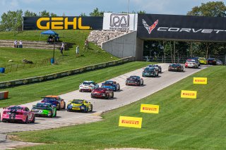 #40 Ford Mustang GT4 of James Pesek and Chad McCumbee, PF Racing, Pro-Am, Pirelli GT4 America, SRO America, Road America, Elkhart Lake, Aug 2021.
 | SRO Motorsports Group