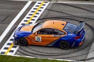 #119 BMW M4 GT4 of Sean Quinlan and Gregory Liefooghe, Stephen Cameron Racing, Pro-Am, Pirelli GT4 America, SRO America, Road America, Elkhart Lake, Wisconsin, August 2021. | Brian Cleary/SRO