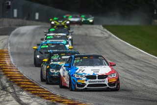 #94 BMW M4 GT4 of Jon Miller and Chandler Hull, BimmerWorld Racing, SL, Pirelli GT4 America, SRO America, Road America, Elkhart Lake, Wisconsin, August 2021. | Fabian Lagunas/SRO