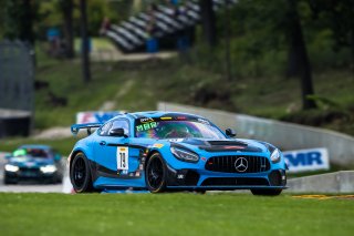 #79 Mercedes-AMG GT4 of Christopher Gumprecht and Kyle Marcelli, RENNtech Motorsports, SL,Pirelli GT4 America, SRO America, Road America, Elkhart Lake, Wisconsin, August 2021. | Fabian Lagunas/SRO