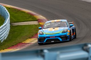 #48 Porsche 718 Cayman GT4 CLUBSPORT MR of Dominic Starkweather and Jason Alexandridis, NOLASPORT, Pro-Am, Pirelli GT4 America, SRO America, Watkins Glen International raceway, Watkins Glen, NY, September 2021.
 | SRO Motorsports Group