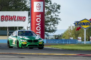 #98 BMW M4 GT4 of Paul Sparta and Al Carter, Random Vandals Racing, Am, Pirelli GT4 America, SRO America, Watkins Glen International raceway, Watkins Glen, NY, September 2021.
 | SRO Motorsports Group