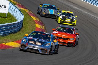 #66 Porsche 718 Cayman GT4 CLUBSPORT MR of Derek DeBoer and Spencer Pumpelly, TRG-The Racers Group, Pro-Am, Pirelli GT4 America, SRO America, Watkins Glen International raceway, Watkins Glen, NY, September 2021. | Brian Cleary/SRO