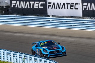 #79 Mercedes-AMG GT4 of Christopher Gumprecht and Kyle Marcelli, RENNtech Motorsports, SL, Pirelli GT4 America, SRO America, Watkins Glen International raceway, Watkins Glen, NY, September 2021. | Brian Cleary/SRO