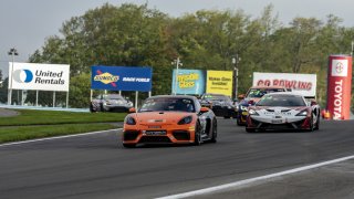 #619 Porsche 718 Cayman GT4 CLUBSPORT of Alain Stad, Stephen Cameron Racing, GT America Powered by AWS, GT4SRO America, Watkins Glen International raceway, Watkins Glen, NY, September 2021.
 | SRO Motorsports Group