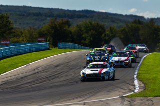 #35 Mercedes-AMG GT4 of Michai Stephens and Colin Mullan, Conquest Racing West, Silver, Pirelli GT4 America, SRO America, Watkins Glen International Raceway, Watkins Glen, NY, September 2021. | Fabian Lagunas/SRO