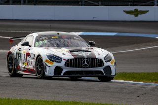 #16 Mercedes-AMG GT4 of Jon Barry and Kris Wilson, Capstone Motorsports, Am, Pirelli GT4 America, SRO, Indianapolis Motor Speedway, Indianapolis, IN, USA, October 2021
 | Brian Cleary/SRO